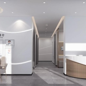 现代牙科诊所3D模型下载